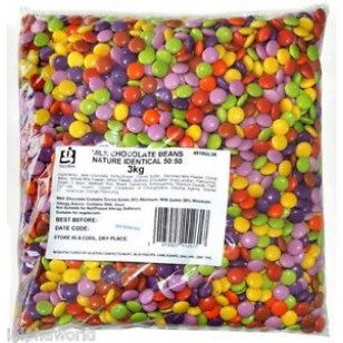 Milk Chocolate Beans Retro Classic Sweets 3kg Suitable for Vegetarians